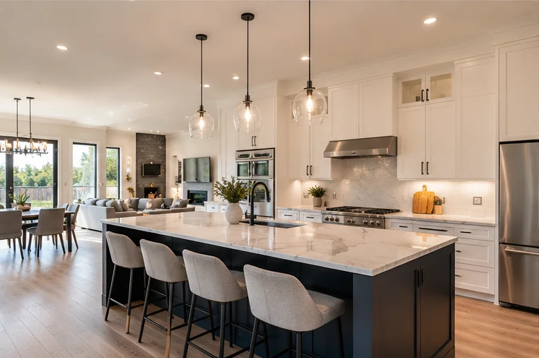 Refined interior renovation featuring modern finishes
